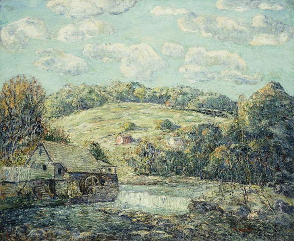 Detail of The Old Mill, Wilton, Connecticut by Ernest Lawson