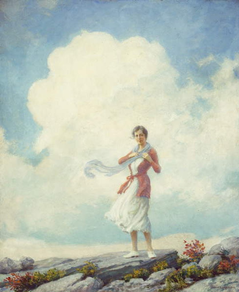 Detail of On the Summit, 1932 by Charles Courtney Curran