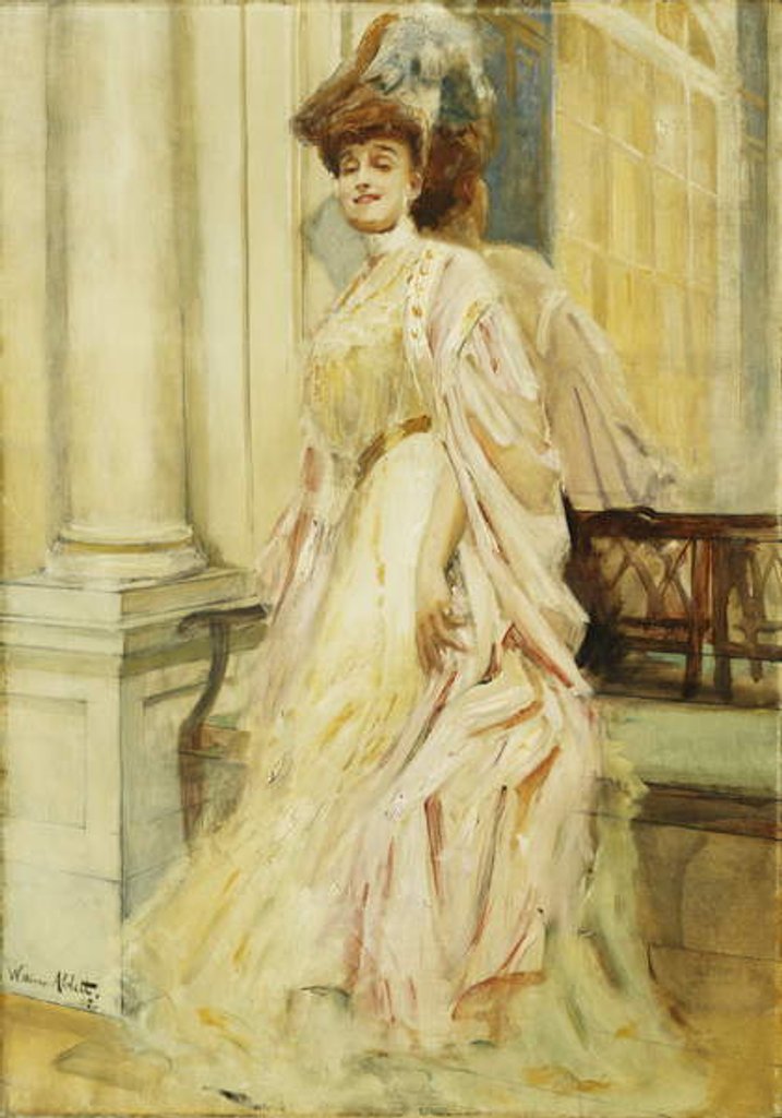 Detail of An Elegant Lady, 1905 by William Ablett