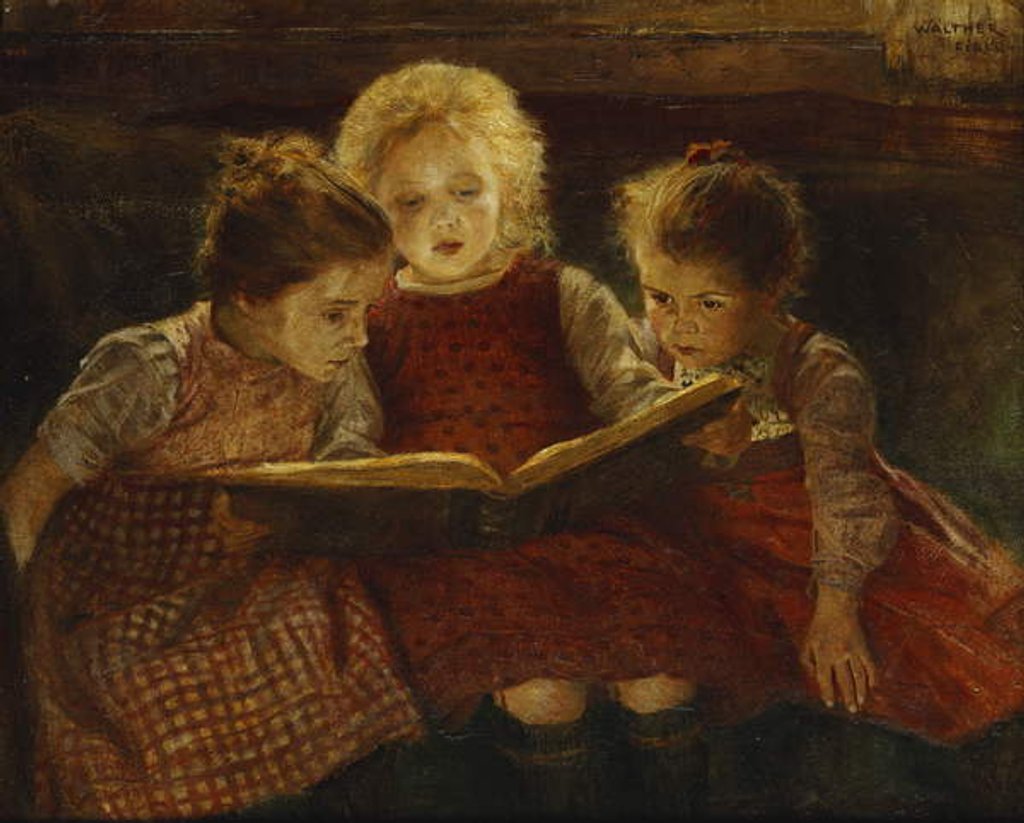 Detail of A Good Book by Walther Firle