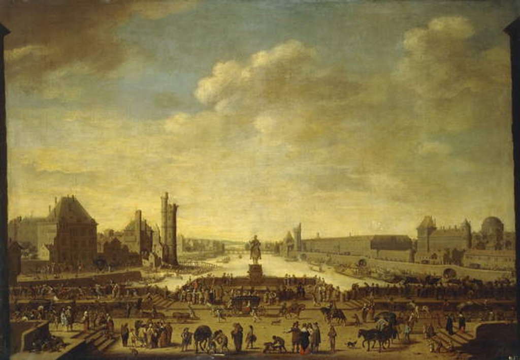 Detail of A View of Paris from the Point de la Cite by Theodor Matham