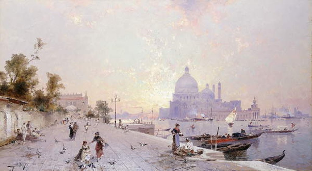 Detail of Saint Mary of Health, Venice: Santa Maria della Salute, Venice by Franz Richard Unterberger