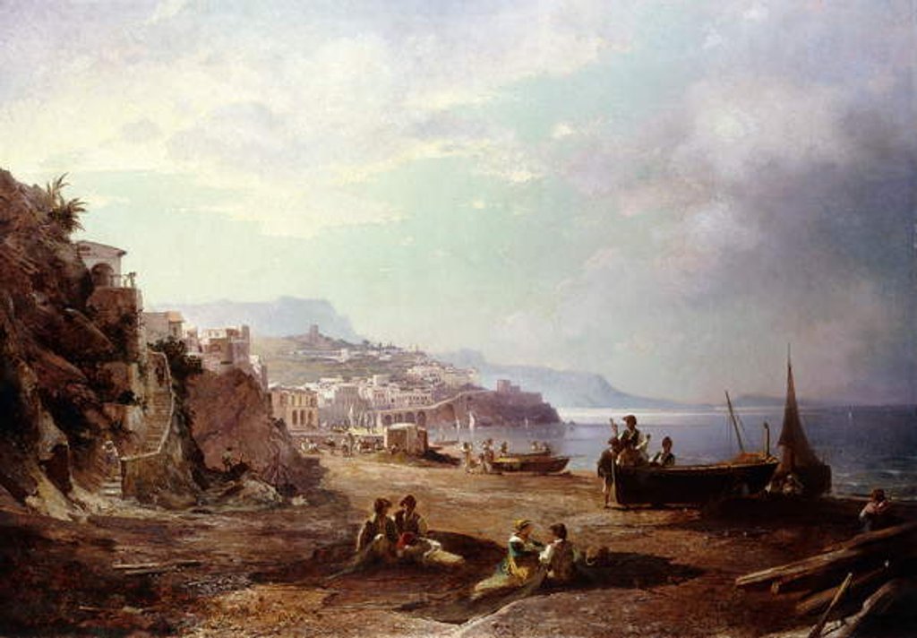 Detail of Amalfi, 1870 by Franz Richard Unterberger