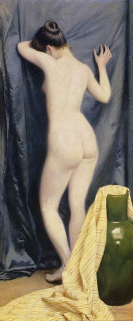 Detail of The Model, 1894 by Paul Fischer