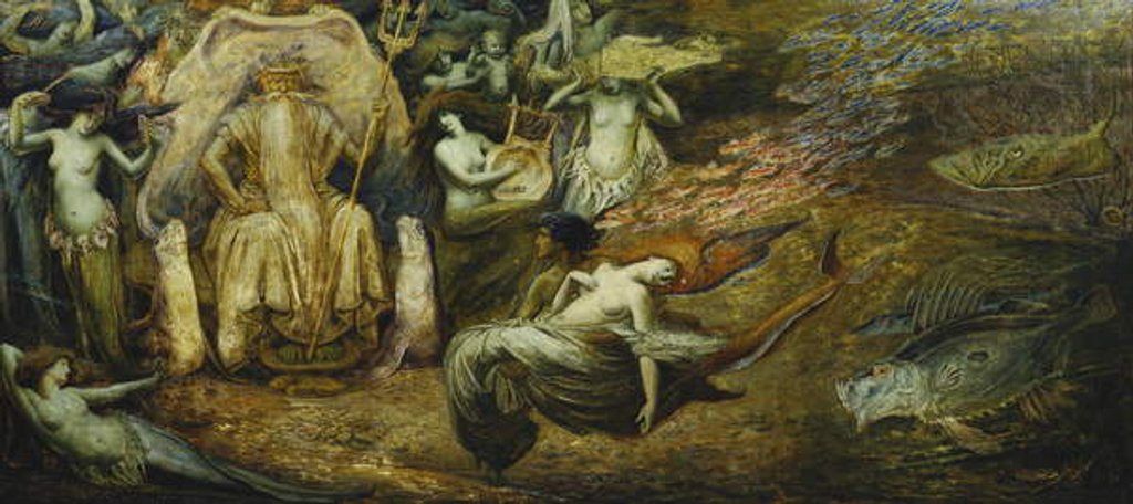 Detail of Neptune by Henri de Groux