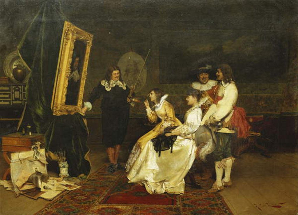 Detail of In the Studio by Arturo Ricci