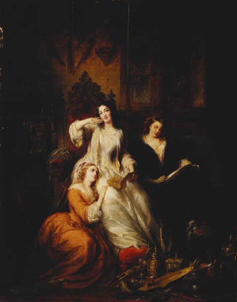 Detail of The Inheritance, 1851 by Edouard Ender