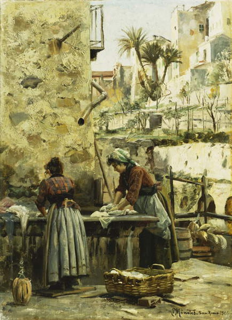Detail of The Washerwomen, 1906 by Peder Monsted