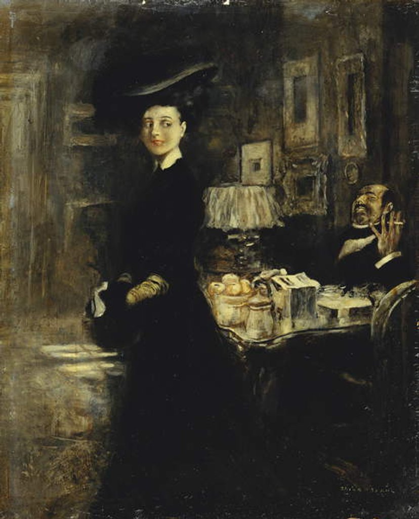 Detail of The Shared Joke by Friedrich Stahl