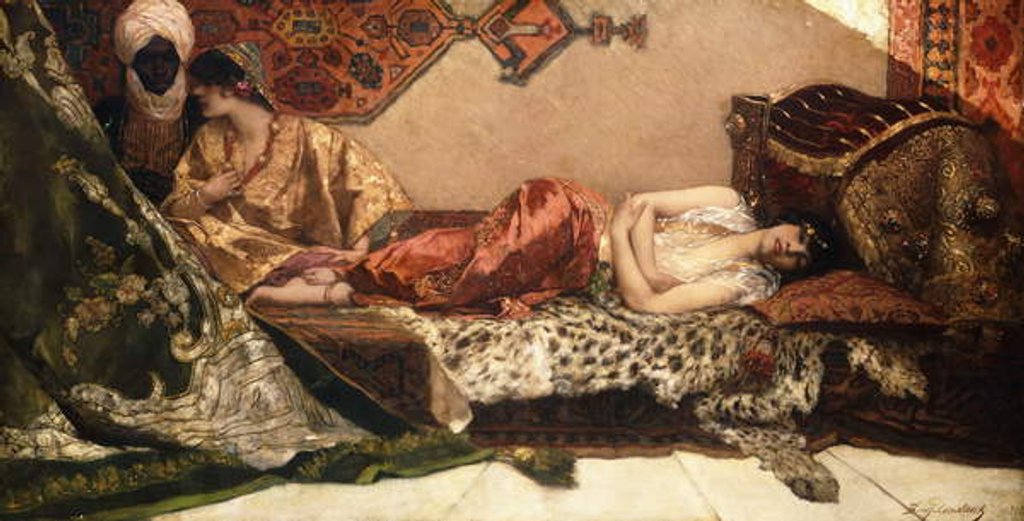 Detail of The Odalisque, 1882 by Jean Joseph Benjamin Constant