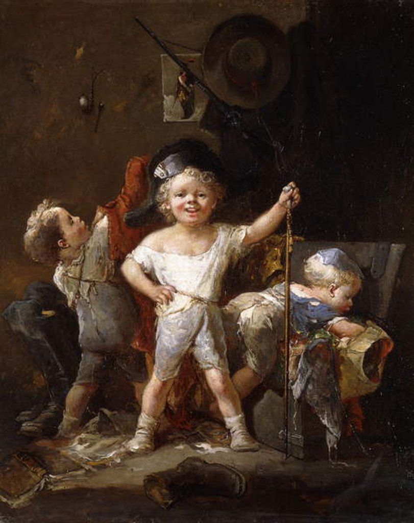 Detail of Dressing Up by Francois Louis Lanfant de Metz