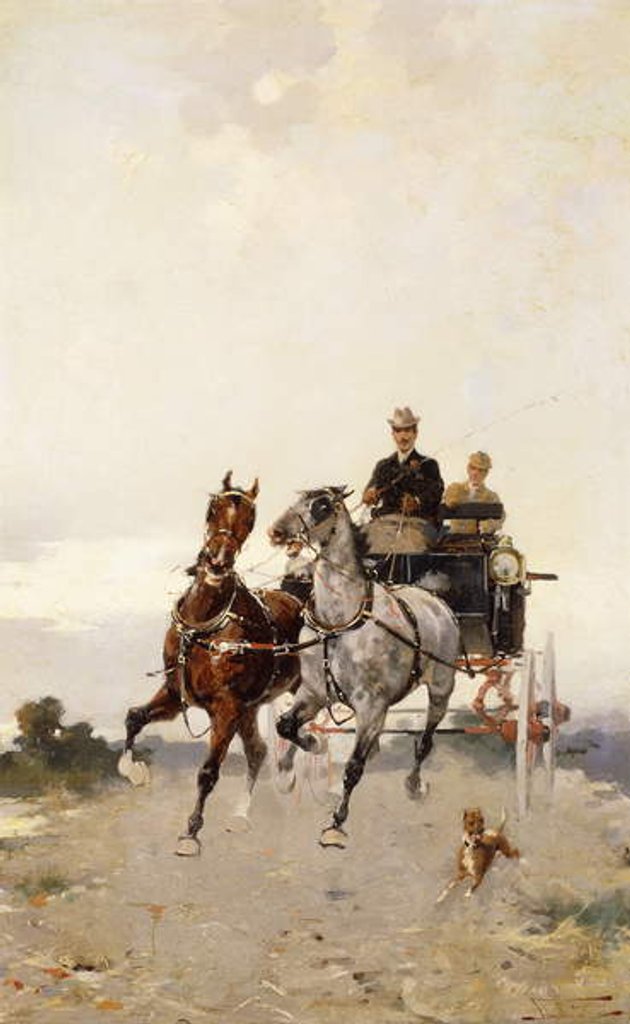 Detail of Trotting; Al Trotto by Alfredo Tominz