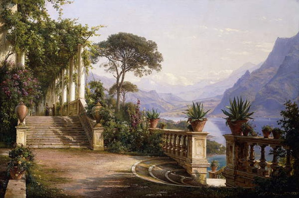 Detail of Loggia Fra Como, 1880 by Carl Frederick Aagaard