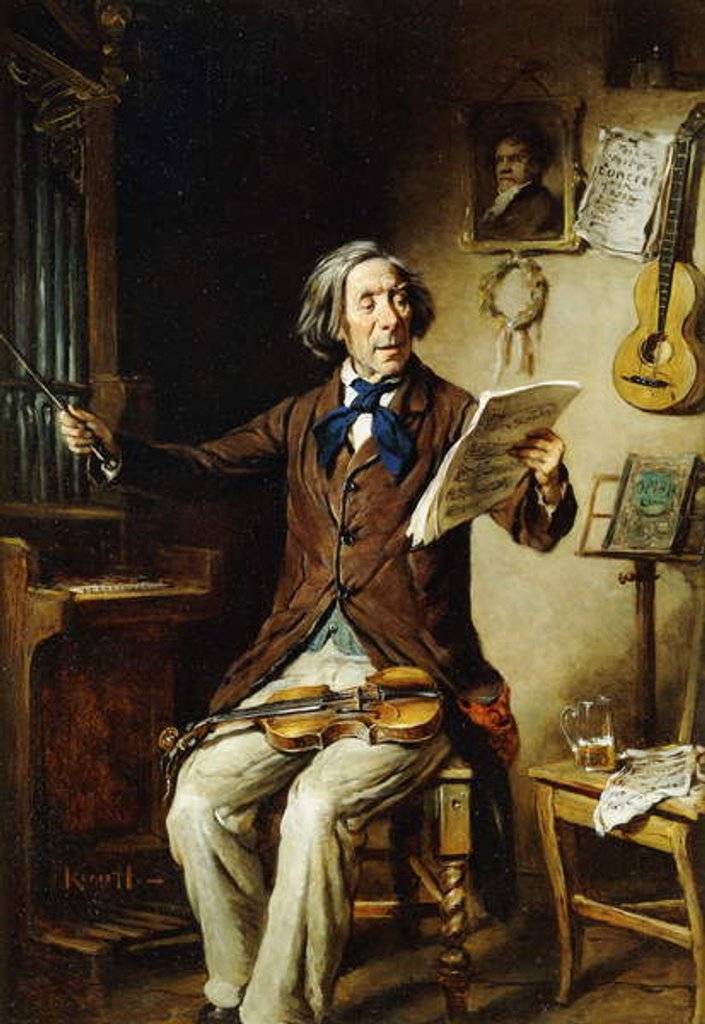 Detail of The Maestro by Hermann Kern
