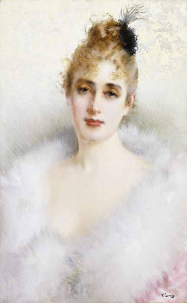 Detail of Ready for the Ball by Vittorio Matteo Corcos