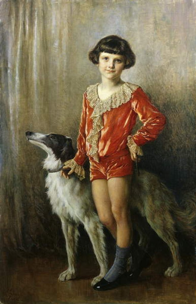 Detail of Best of Friends, 1928 by Cesare Saccaggi