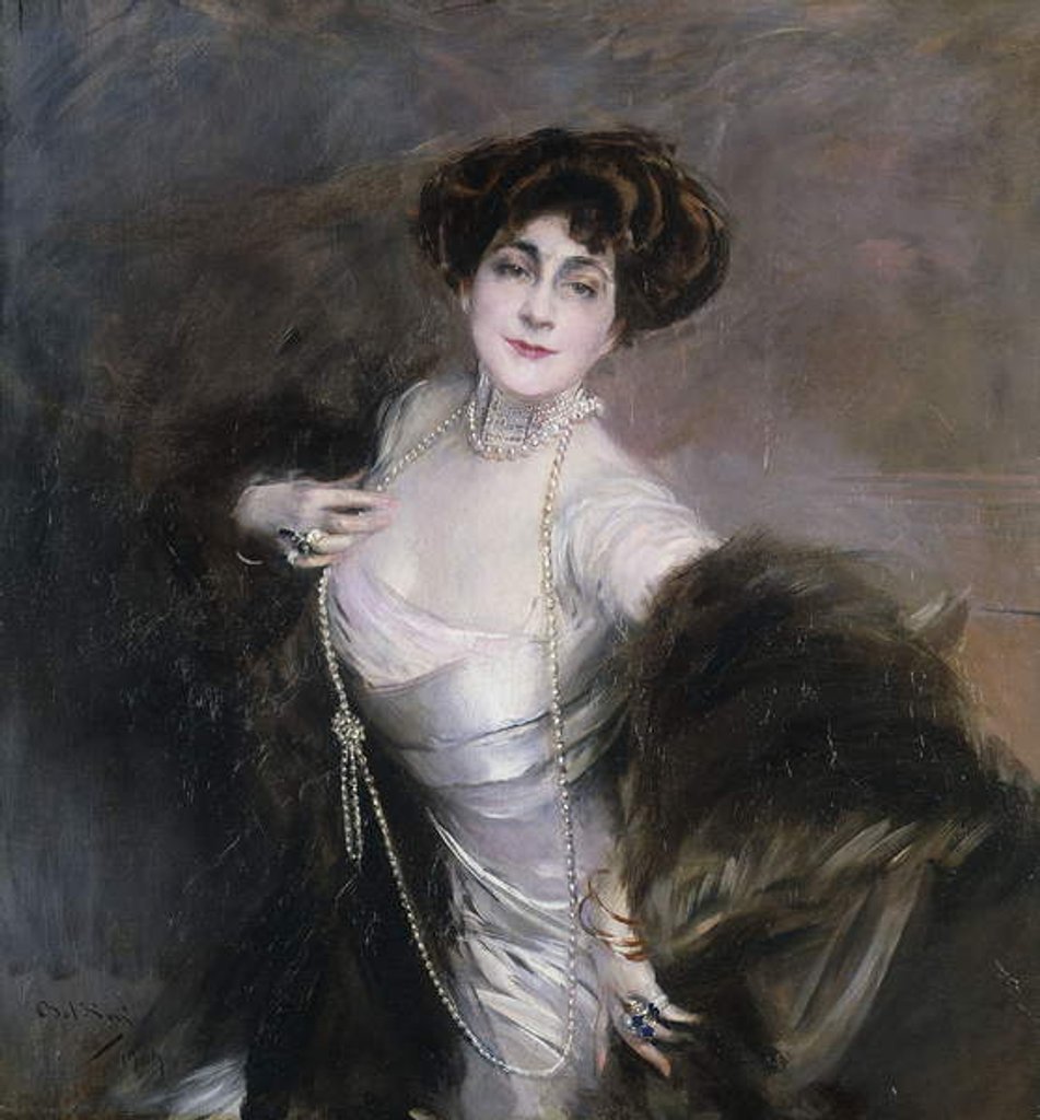 Detail of Portrait of Diaz Albertini, 1909 by Giovanni Boldini