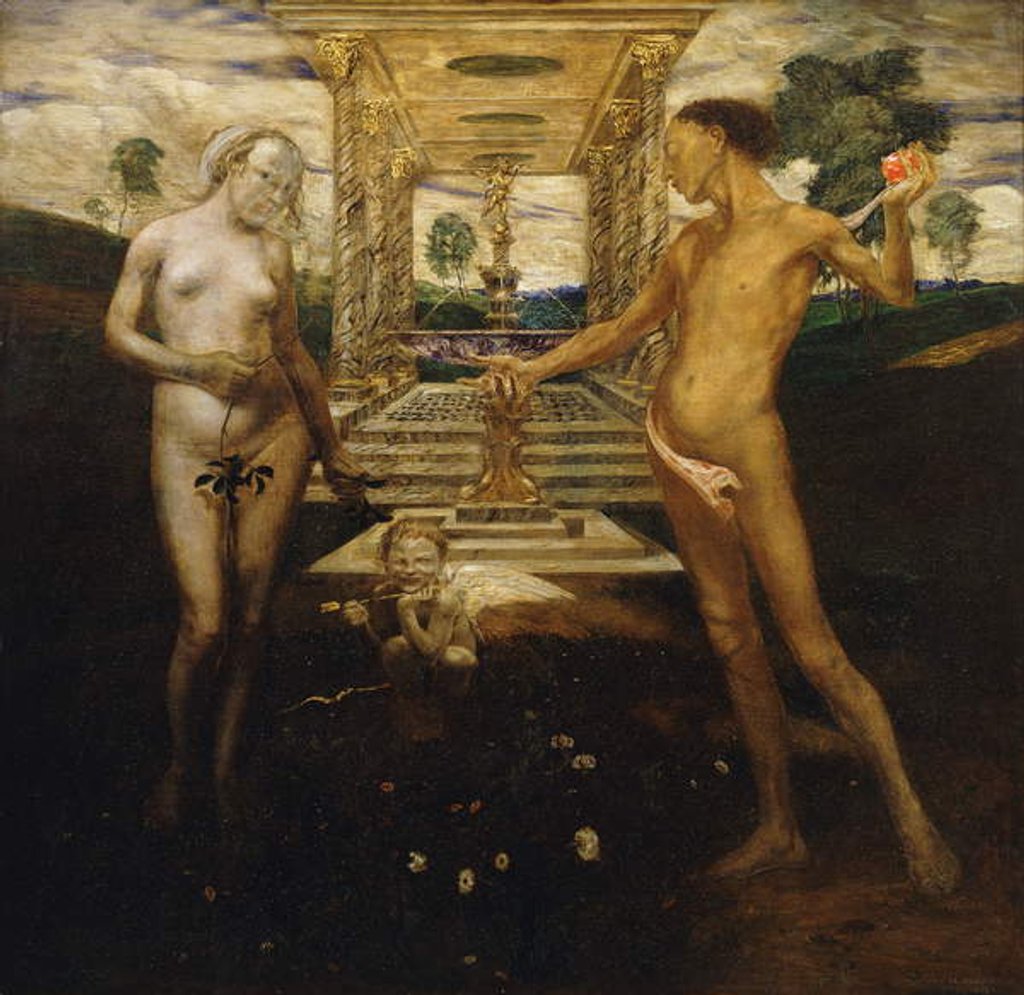 Detail of Adam and Eve, 1901-10 by Friedrich Stahl