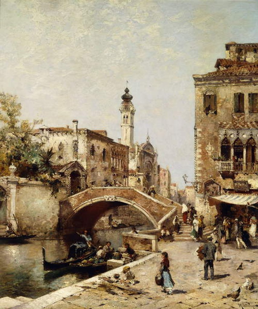 Detail of Santa Catarina Canal, Venice by Franz Richard Unterberger