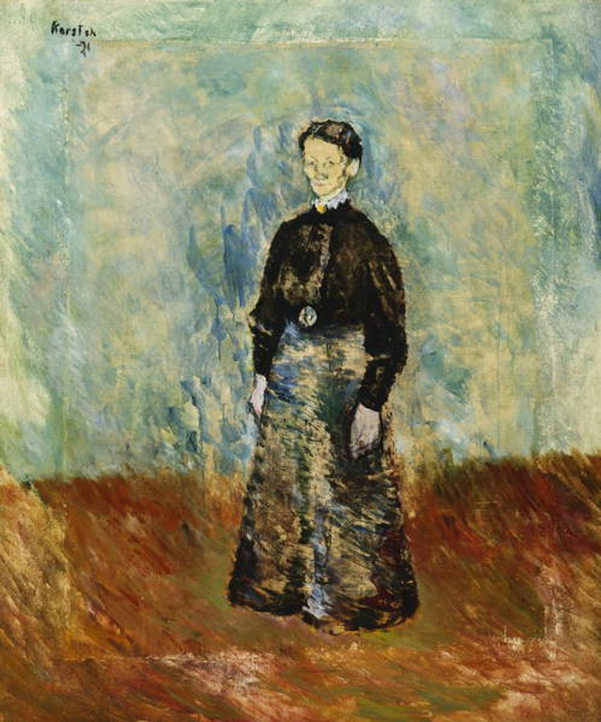 Detail of Stasjonsforstandersken pa Skagen, 1921 by Ludwig Karsten