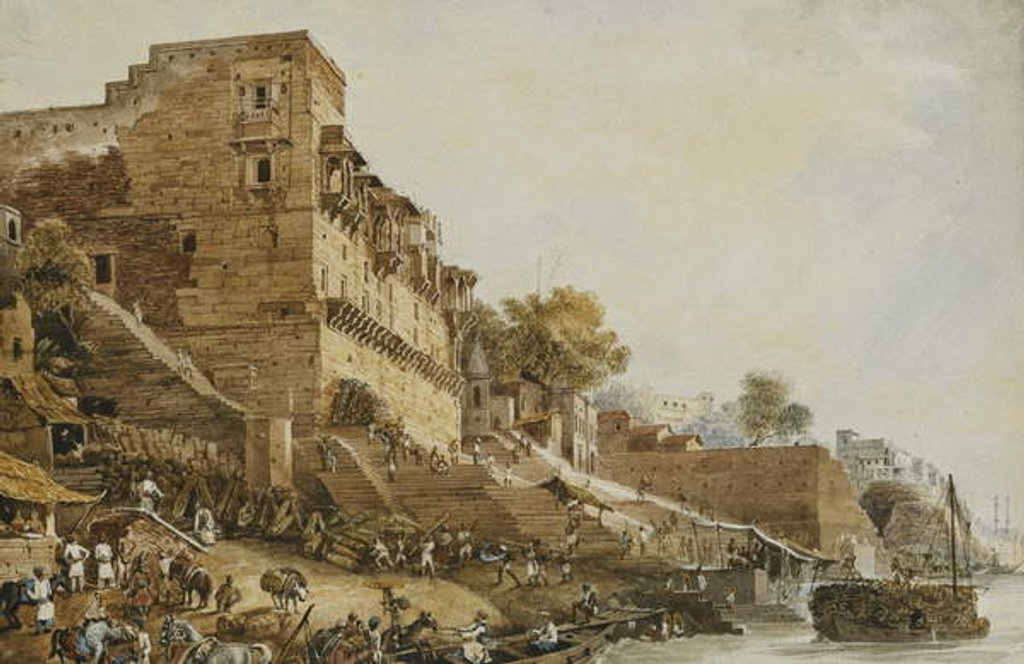 Detail of The Man Mundil or Hindoo Observatory, Benares 1829 by James Prinsep