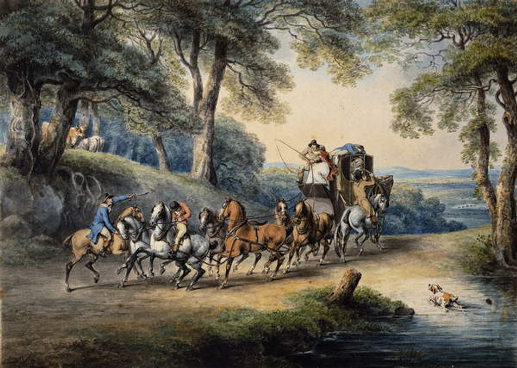 Detail of The Hold-Up, 1794 by Samuel Howitt