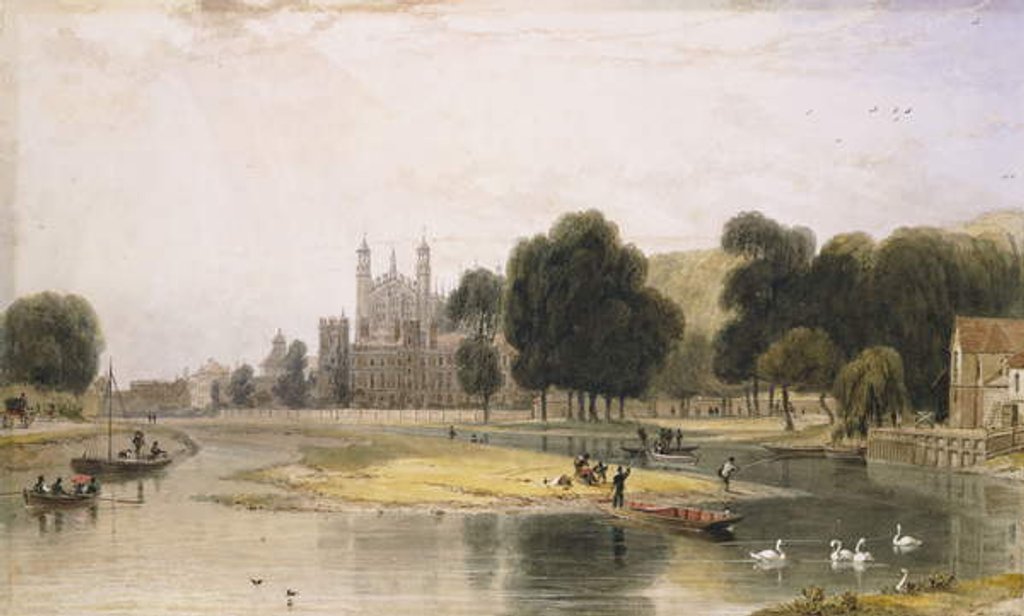 Detail of Eton Colleage, 1827 by William Daniell