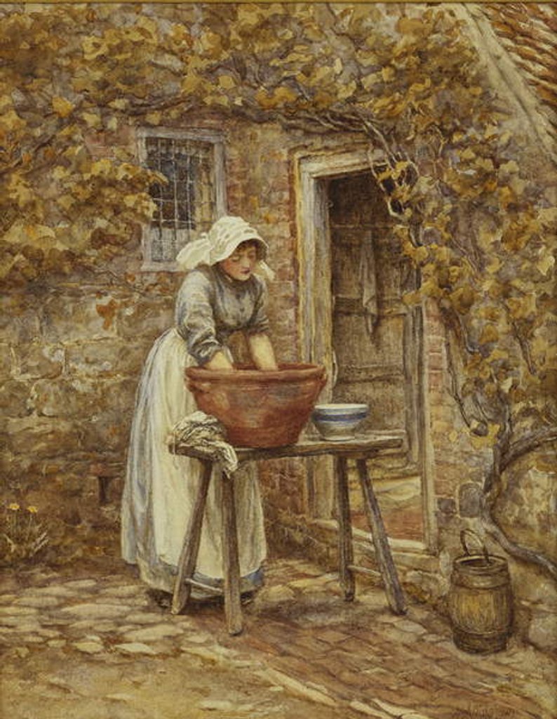 Detail of Washing Day by Helen Allingham