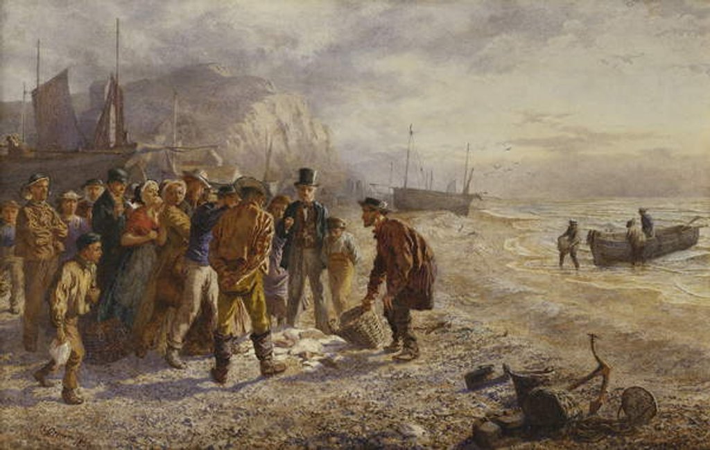 Detail of The Auction, 1864 by Charles Green