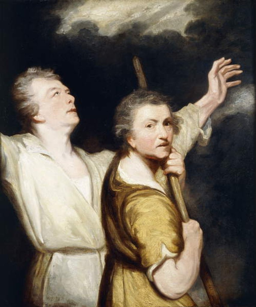 Detail of Portrait of the Artist and Thomas Jervais as Adoring Shepherds by Joshua Reynolds