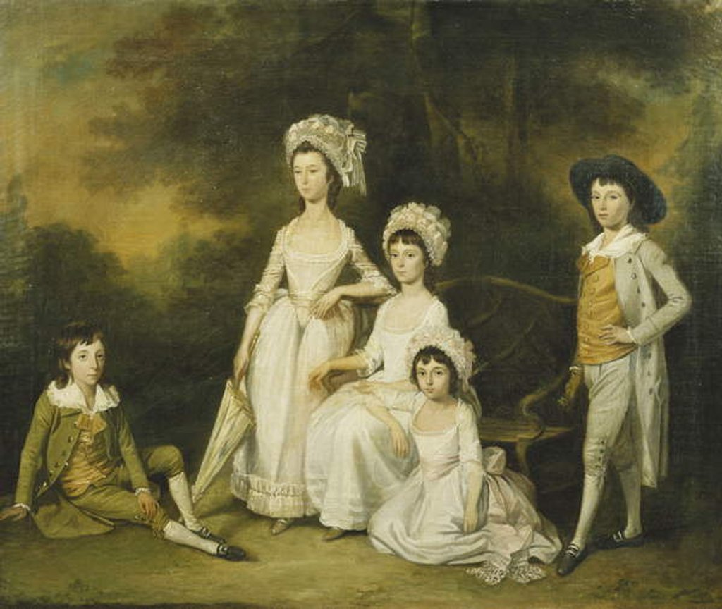 Detail of The Mordaunt Family by Lewis Vaslet