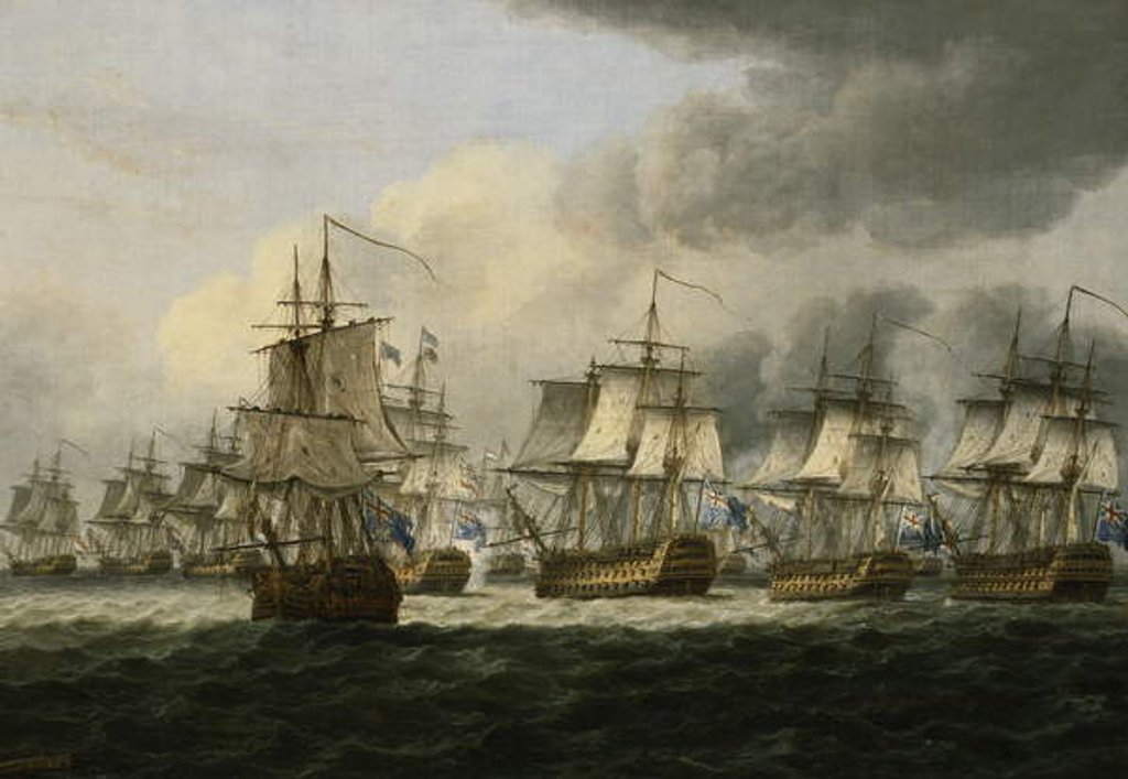 Detail of The Battle of Doggerbank, 5 August 1781, 1834 by Thomas Luny