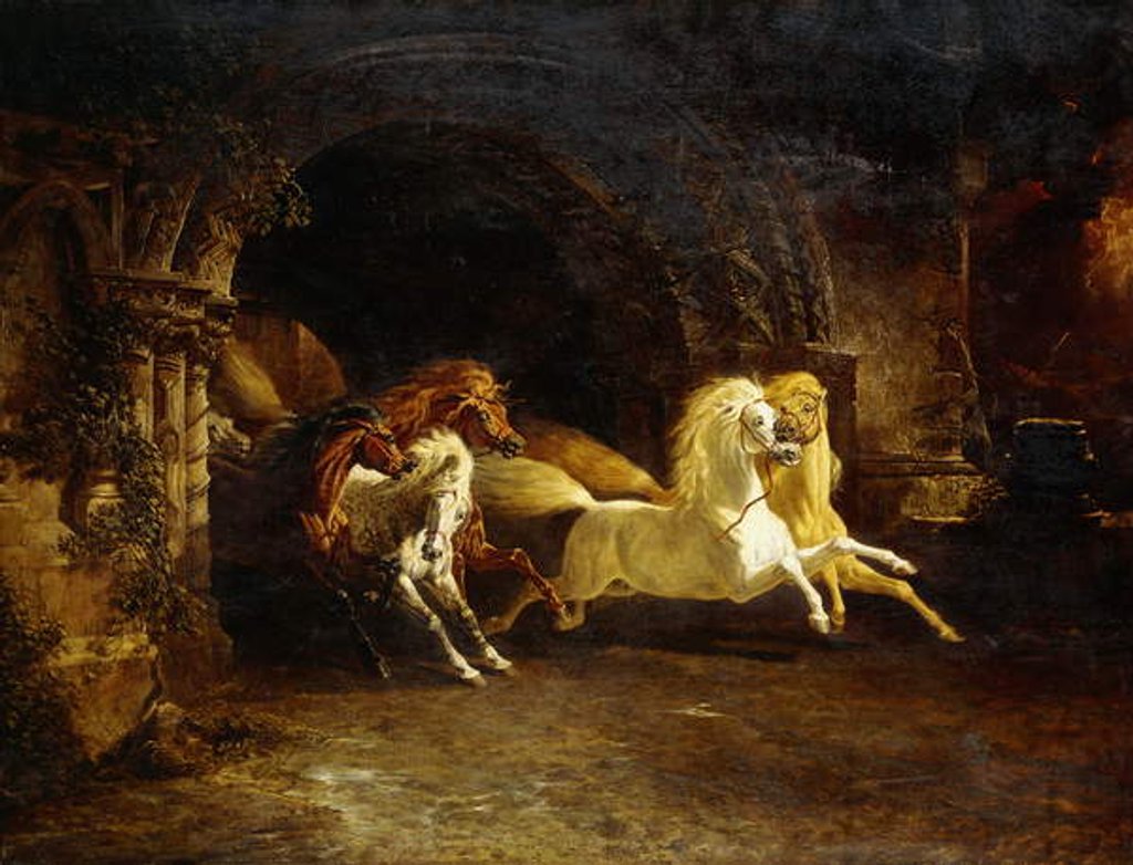 Detail of Duncan's Horses, 1842 by John Frederick Herring Snr