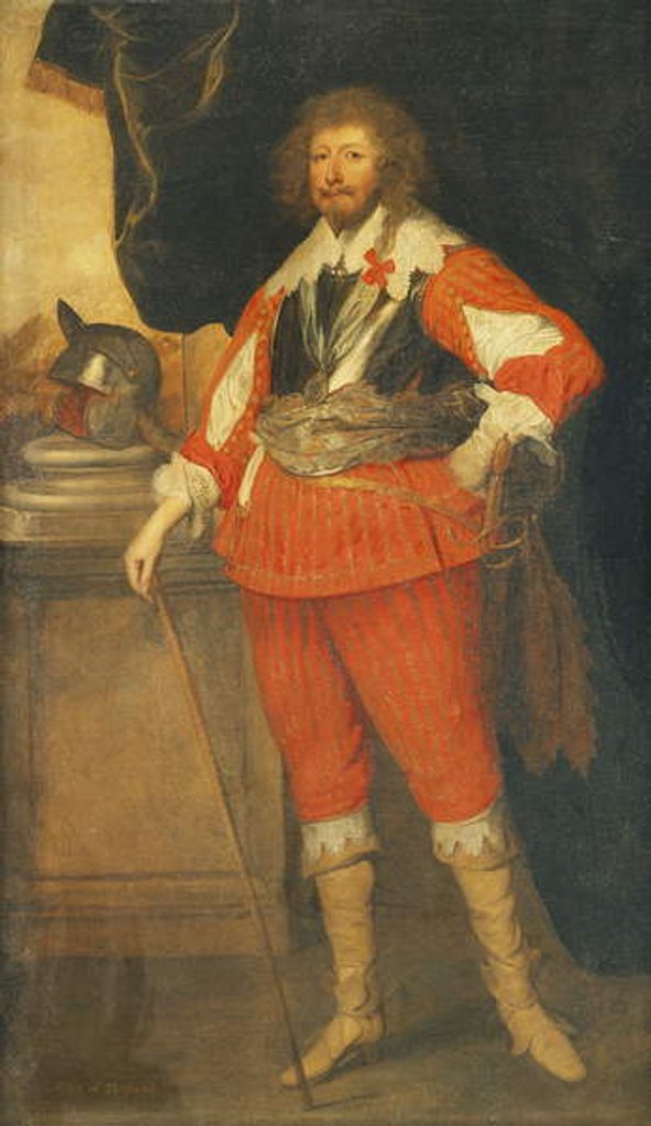 Detail of Portrait of a Nobleman, Said to be Henry Rich, 1st Earl of Holland by Anthony van Dyck