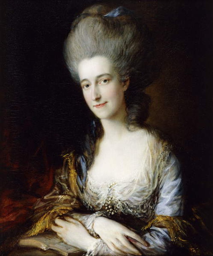 Detail of Portrait of Dorothea by Thomas Gainsborough