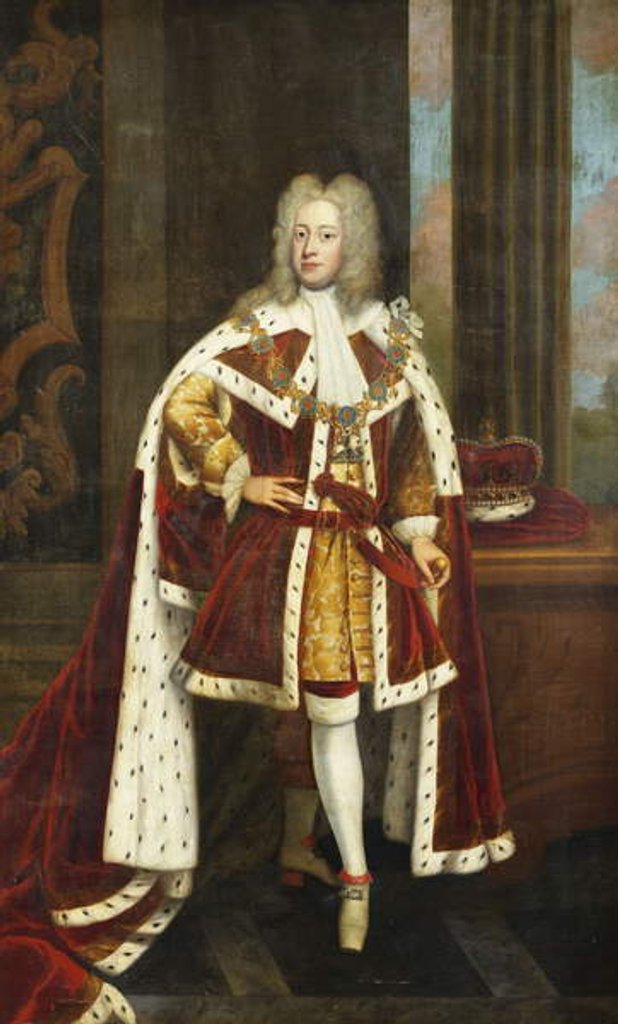 Detail of Portrait of King George II When Prince of Wales by Godfrey Kneller