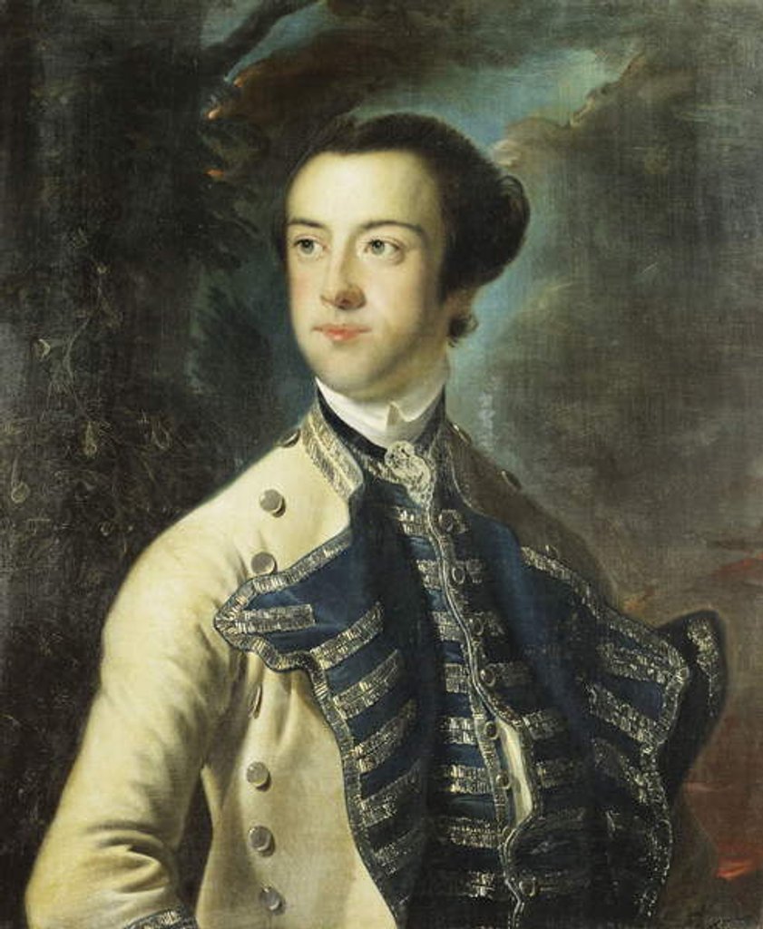 Detail of Portrait of Thomas Hanway by Joseph Wright of Derby