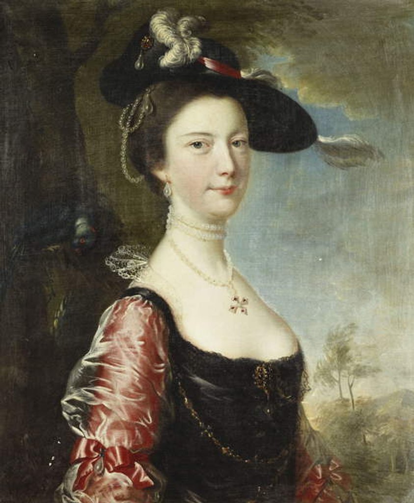 Detail of Portrait of His Wife, Anne by Joseph Wright of Derby