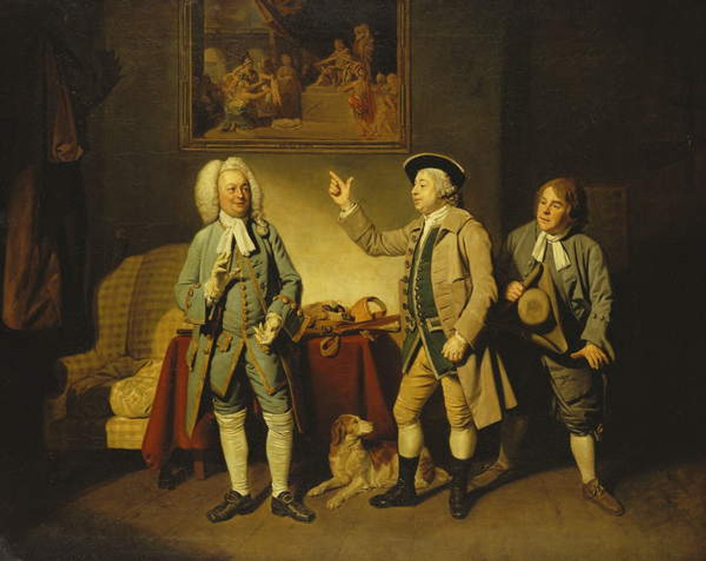 Detail of A Scene from 'Love in a Village' by Isaac Bickerstaffe by Johann Zoffany