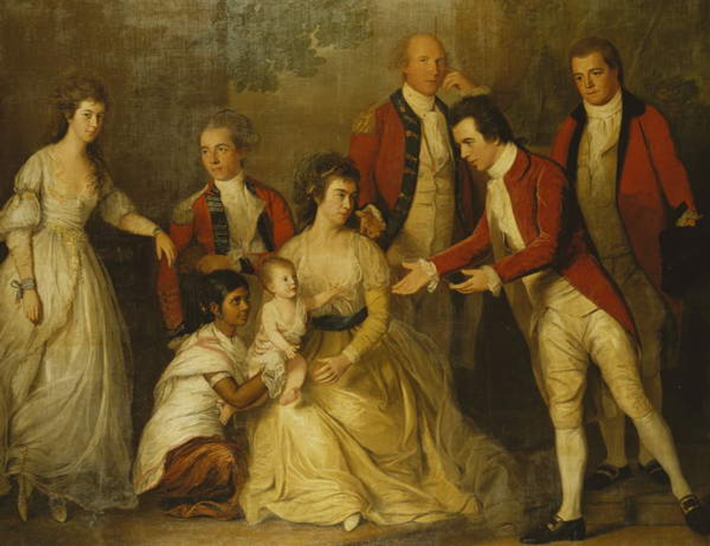 Detail of A Group Portrait of a Christening Party by Thomas Hickey