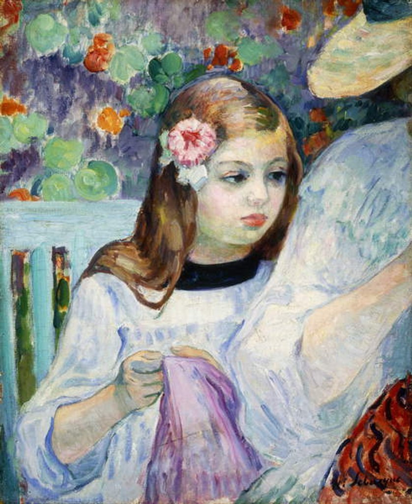 Detail of A Lesson in Dressmaking; La Lecon de Couture, 1905-1906 by Henri Lebasque