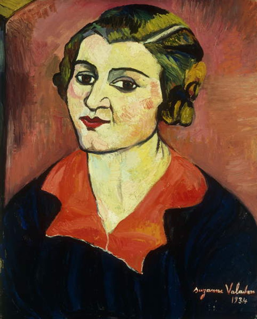 Detail of Autoportrait, 1934 by Suzanne Valadon