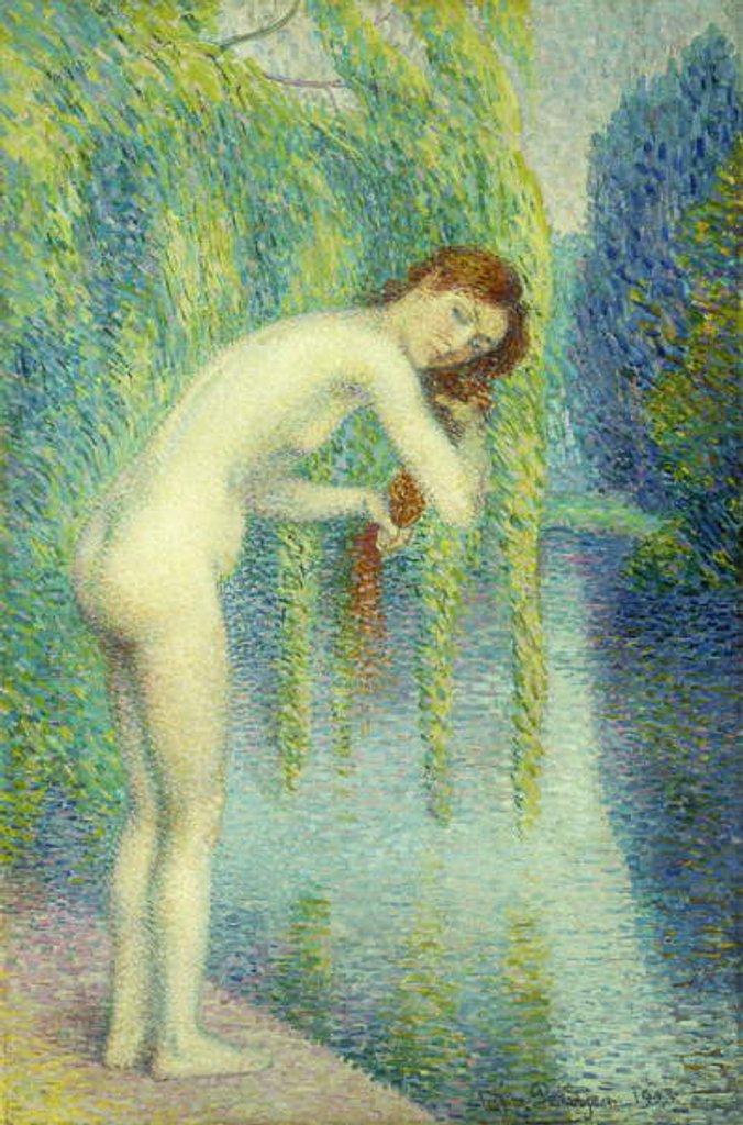Detail of Bather Washing her Hair; Baigneuse Se Lave les Cheveux, 1903 by Hippolyte Petitjean