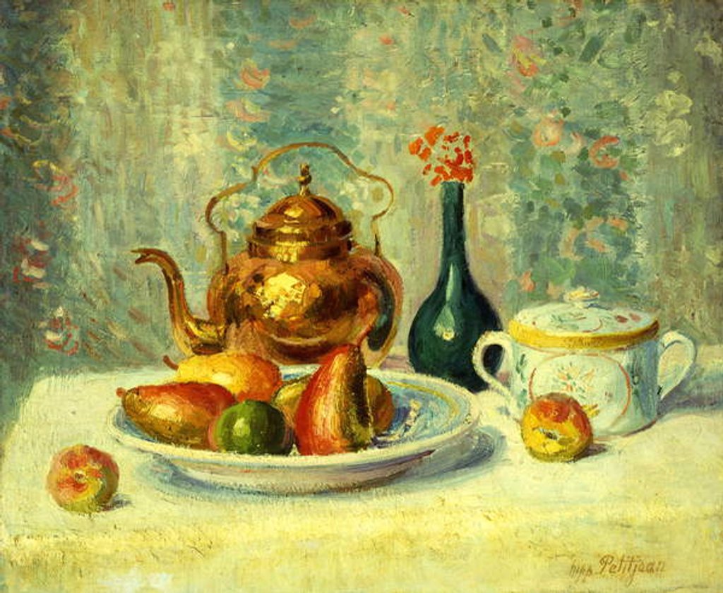 Detail of Still Life; Nature Morte by Hippolyte Petitjean