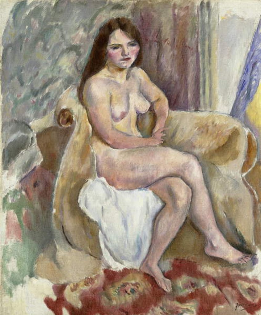 Detail of The Little Breton; Le Petite Bretonne, 1912 by Jules Pascin