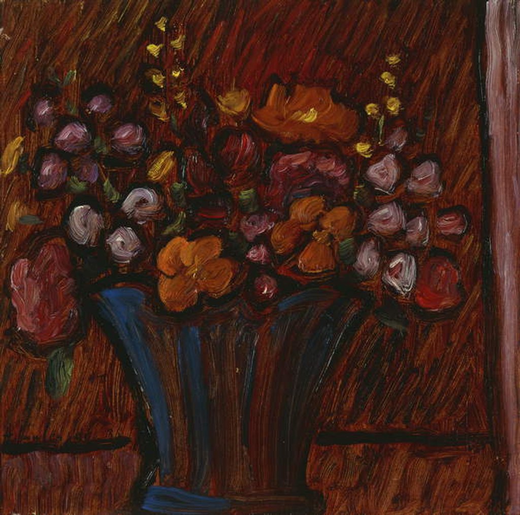 Detail of Floral Still life; Blumenstilleben, 1936 by Alexej von Jawlensky