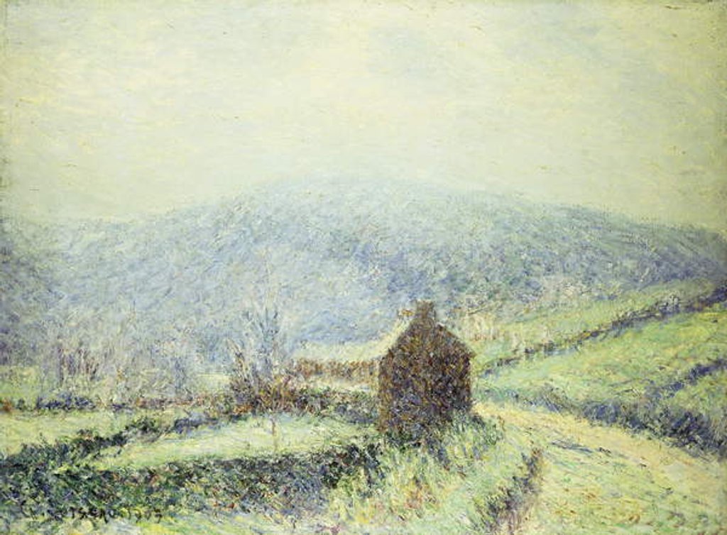 Detail of Hoar Frost at Huelgoat, Finistere; Gelee Blanche au Houelgouat Finistere, 1903 by Gustave Loiseau