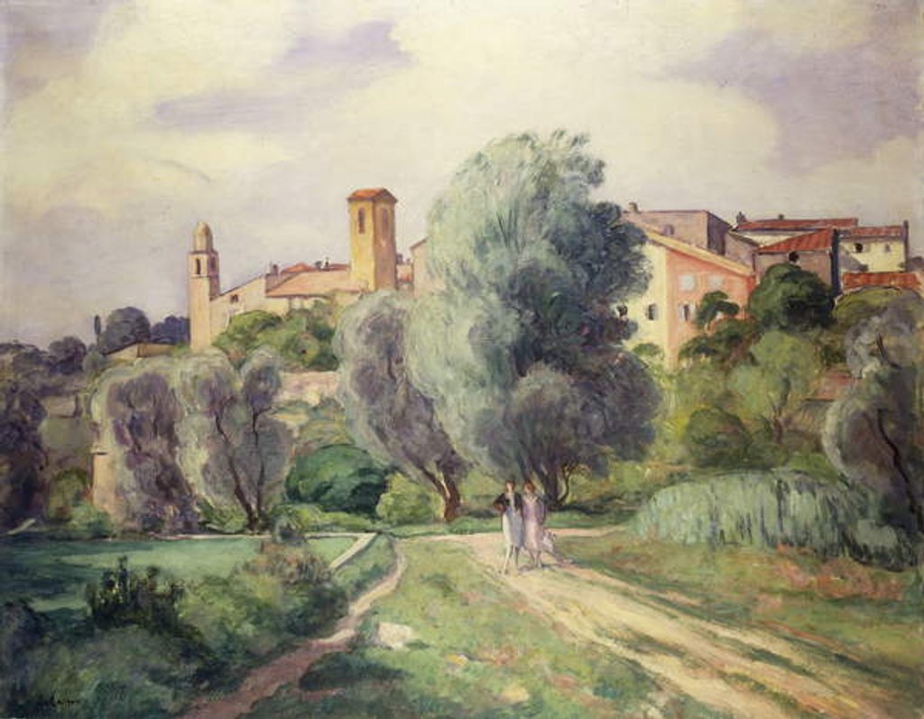 Detail of Two Women in the Countryside; Deux Femmes a la Campagne by Henri Lebasque