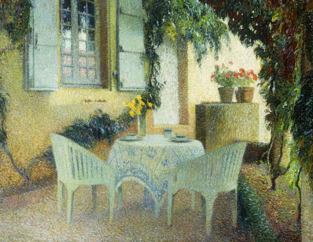 Detail of Terrasse du Manoir a Marquayrol by Henri Jean Guillaume Martin
