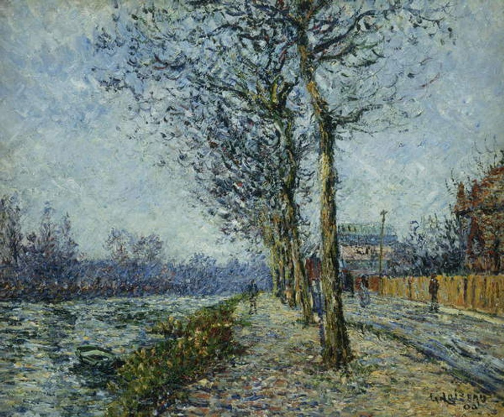 Detail of The Oise at Pontoise by Gustave Loiseau